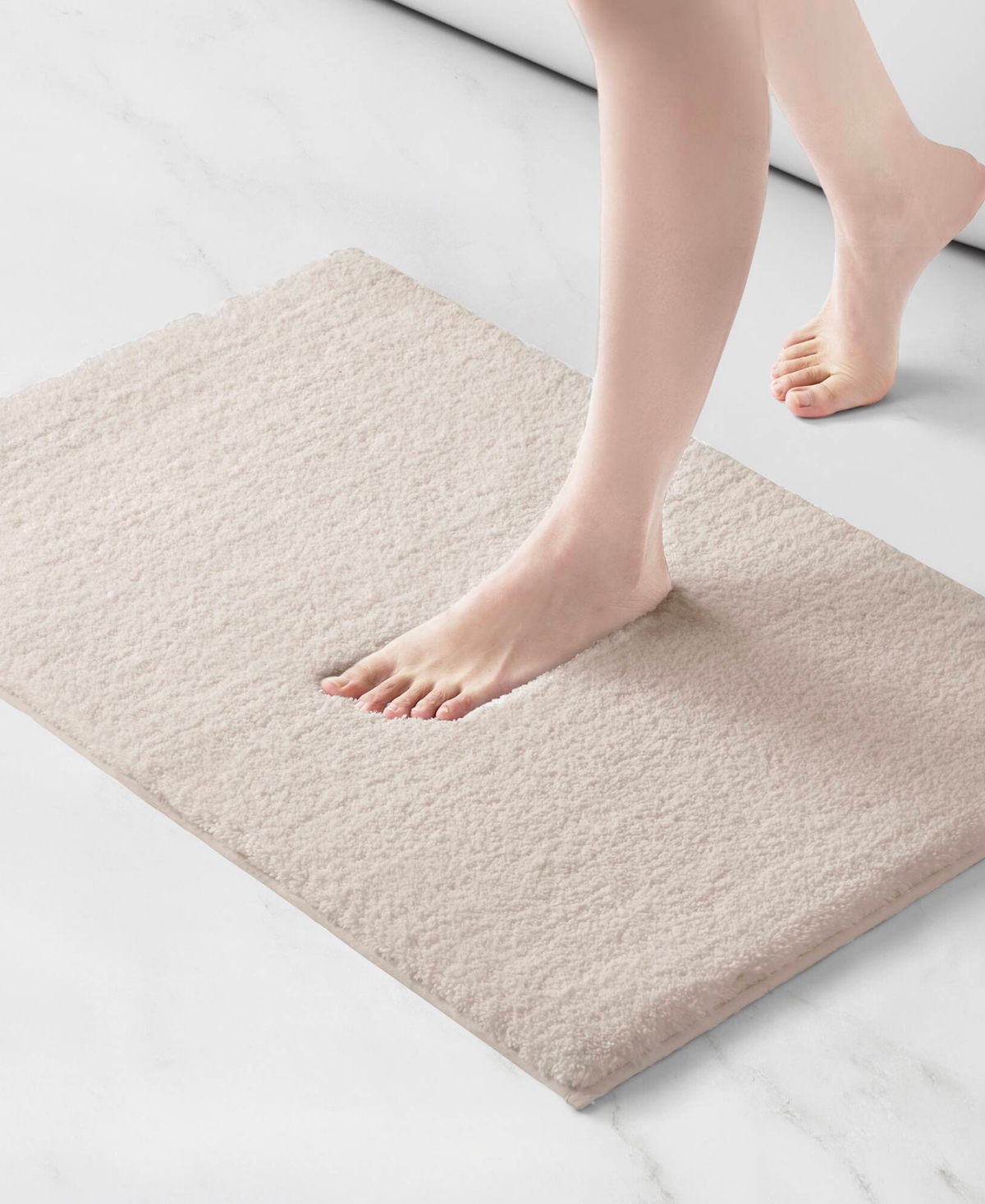 Madison Park Signature Marshmallow Bath Rug, 20" X 30" In Brown