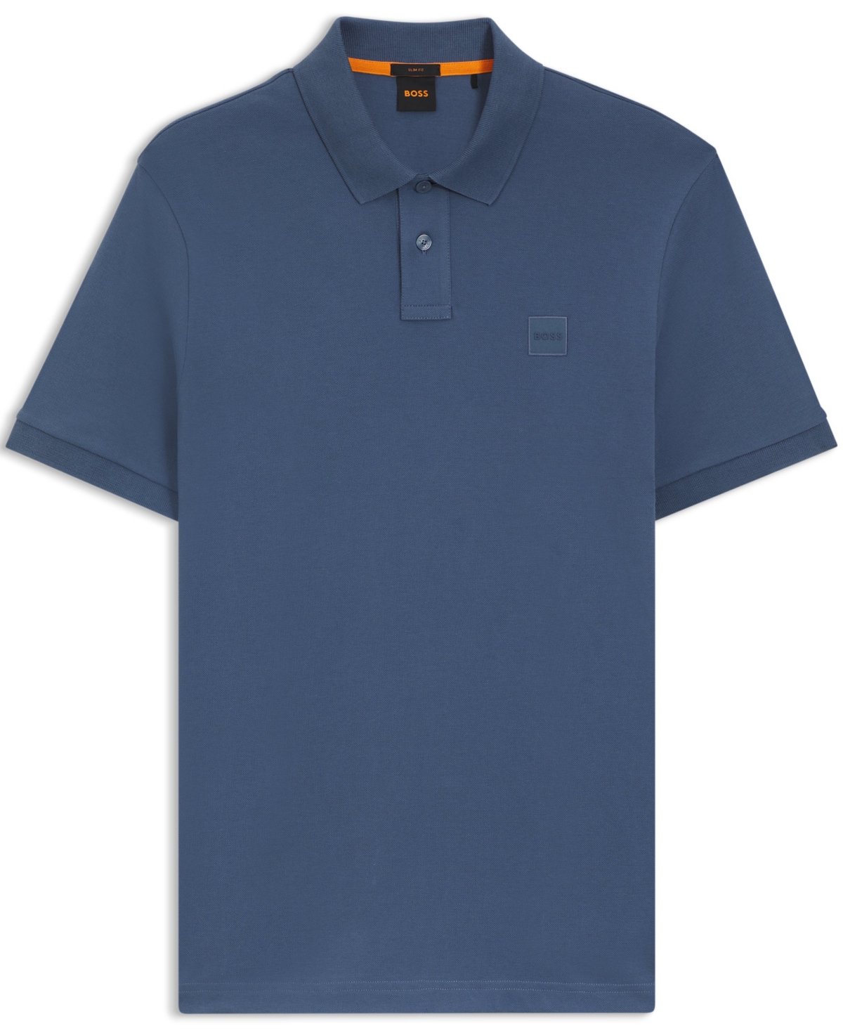 Hugo Boss Boss By  Men's Stretch-cotton Slim-fit Polo Shirt In Blue