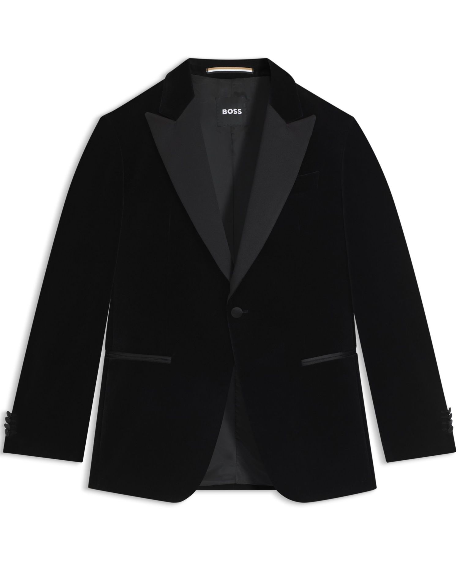 Men's Cotton Velvet Slim-Fit Tuxedo Jacket