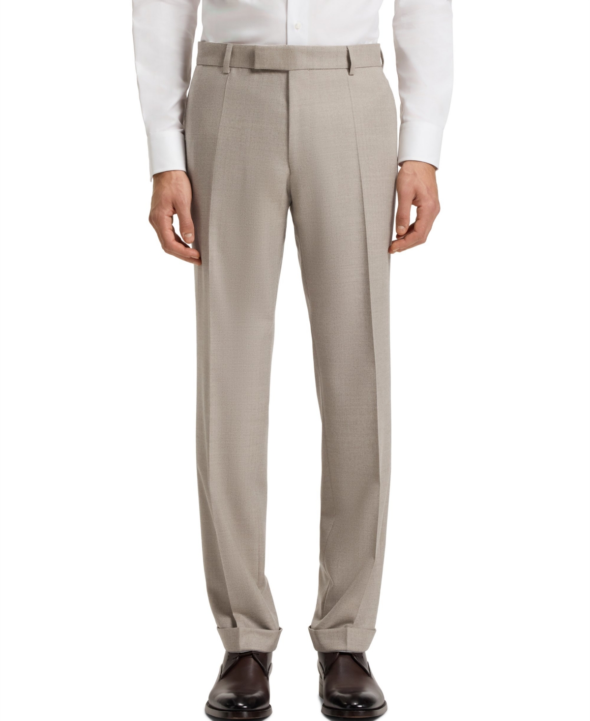 Hugo Boss Boss Huge Slim Fit Solid Wool Suit In Neutral