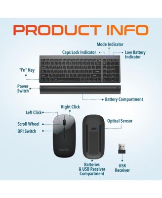 N36 Wireless  Computer Keyboard and Optical Mouse Combo