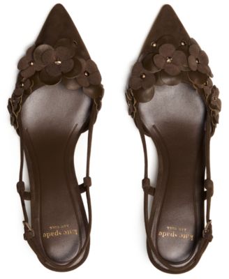 Women's Flower Garden Slingback Pumps