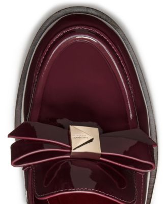 Women's Deco Bow Heeled Loafers