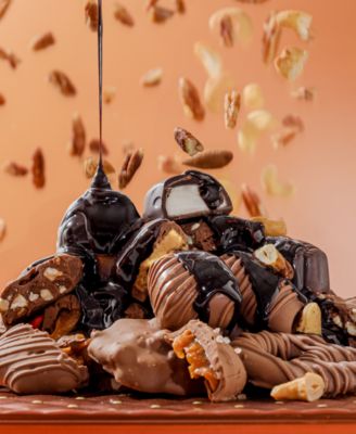 Holiday Mixed Copper Sweet and Savory Gift Tin, 7 Sections