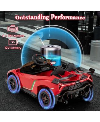 Licensed Lamborghini 4WD Kids Ride-on Sports Car 12V Battery Powered 2.4G Remote