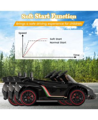 Licensed Lamborghini 4WD Kids Ride-on Sports Car 12V Battery Powered 2.4G Remote