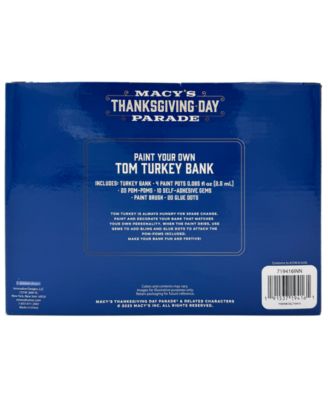 Thanksgiving Day Parade 2025 Paint Your Own Tom Turkey Bank Set