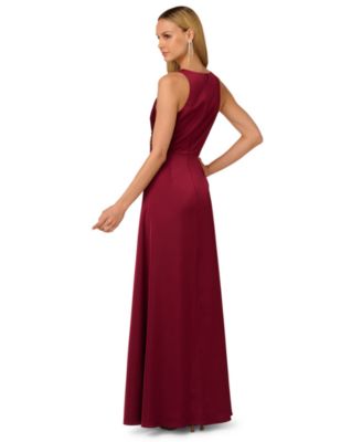 Women's Stretch Satin Long Dress