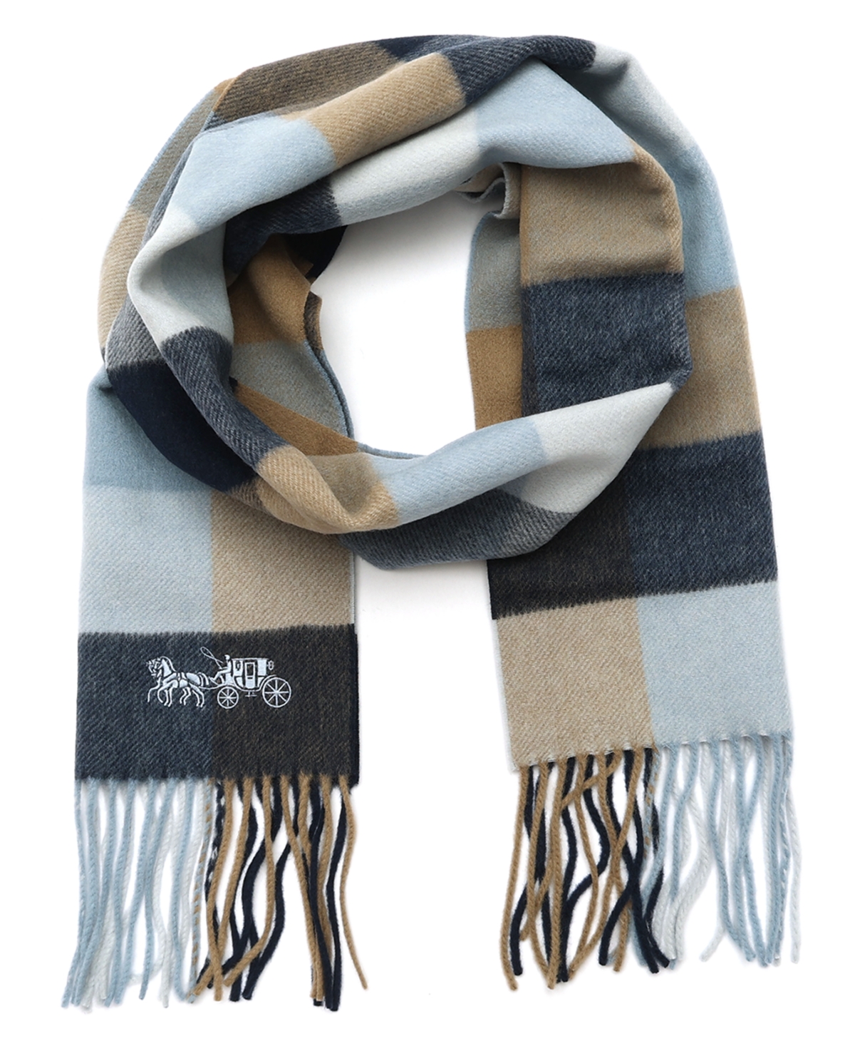Coach Women's Multicolored Check Muffler Scarf