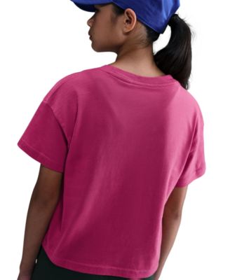 Big Girls Sportswear Essential Cotton Swoosh Logo T-Shirt