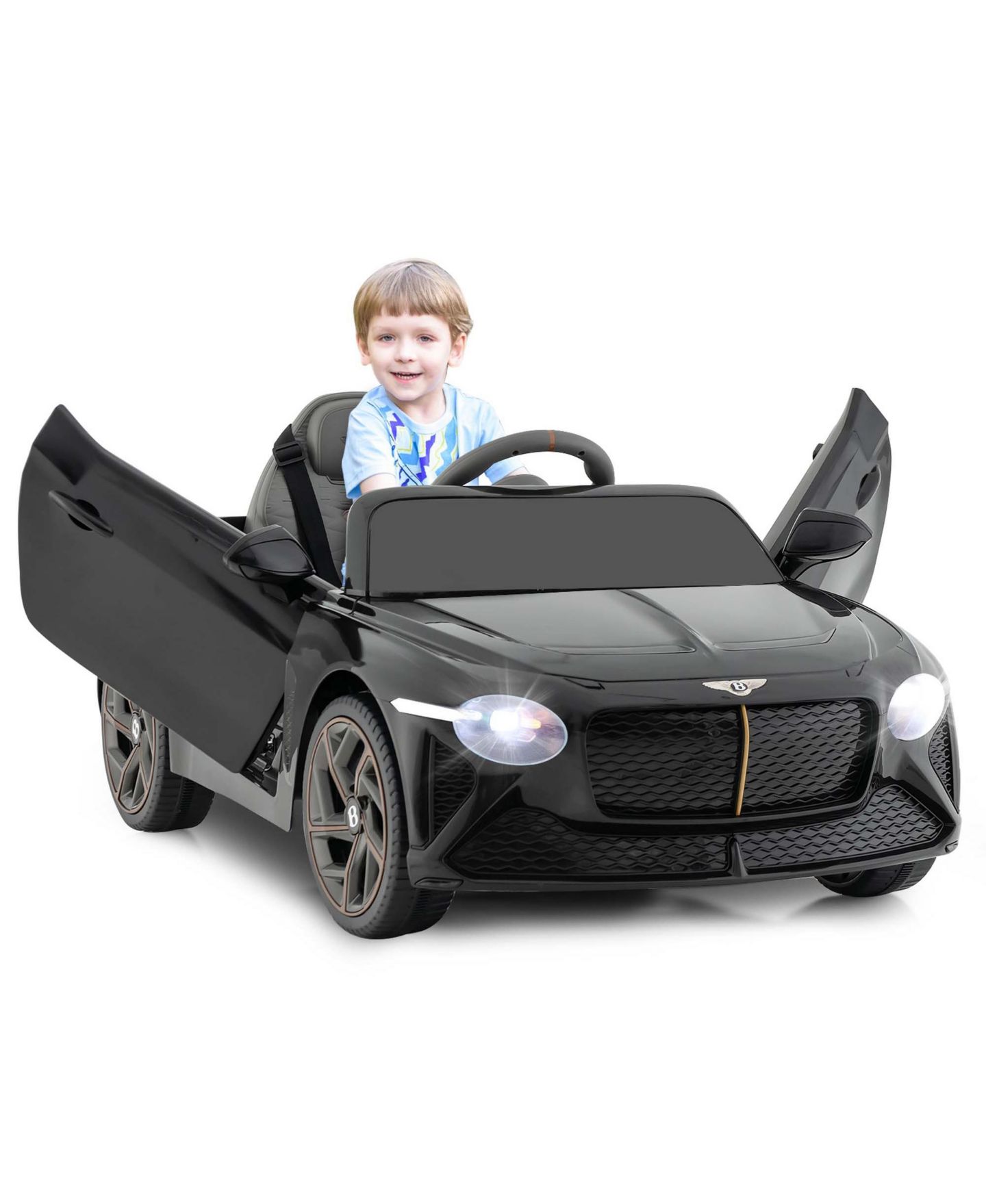 Детская игрушка Costway 12V Licensed Bentley Bacalar Kids Electric Ride-on Car with Remote, цвет: Чёрный — фото 8