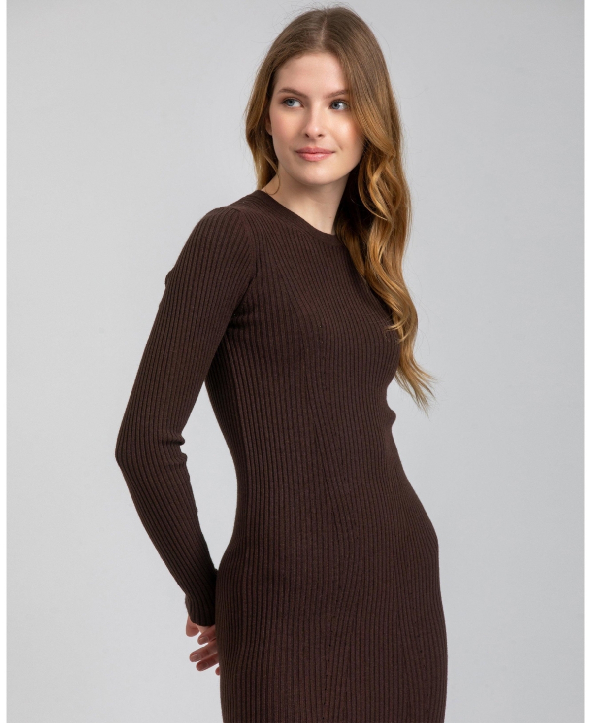 Pietro Brunelli Milano Women's Ribbed Stella Midi Dress