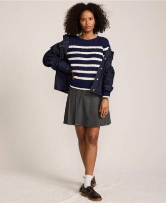 Women's Tall Drifter Modern Cable Crew Sweater