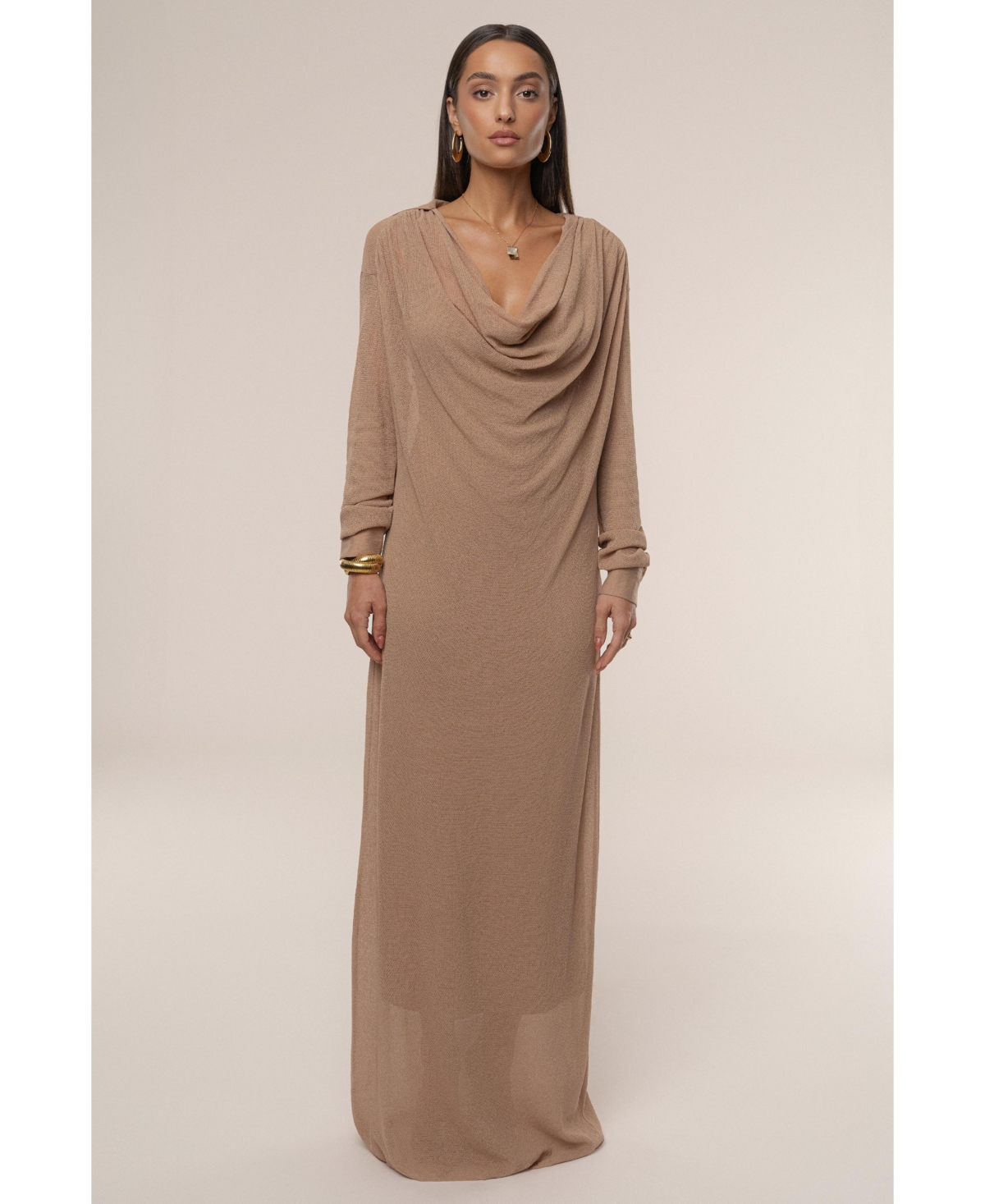 Jluxlabel Women's Savanna Cowl Maxi Dress
