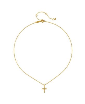 Precious Faith White Topaz Cross Necklace