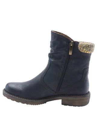 Wibea Slouch Shaft Water-Resistant Booties with Sweater Cuff & Shock-Absorbing Sole