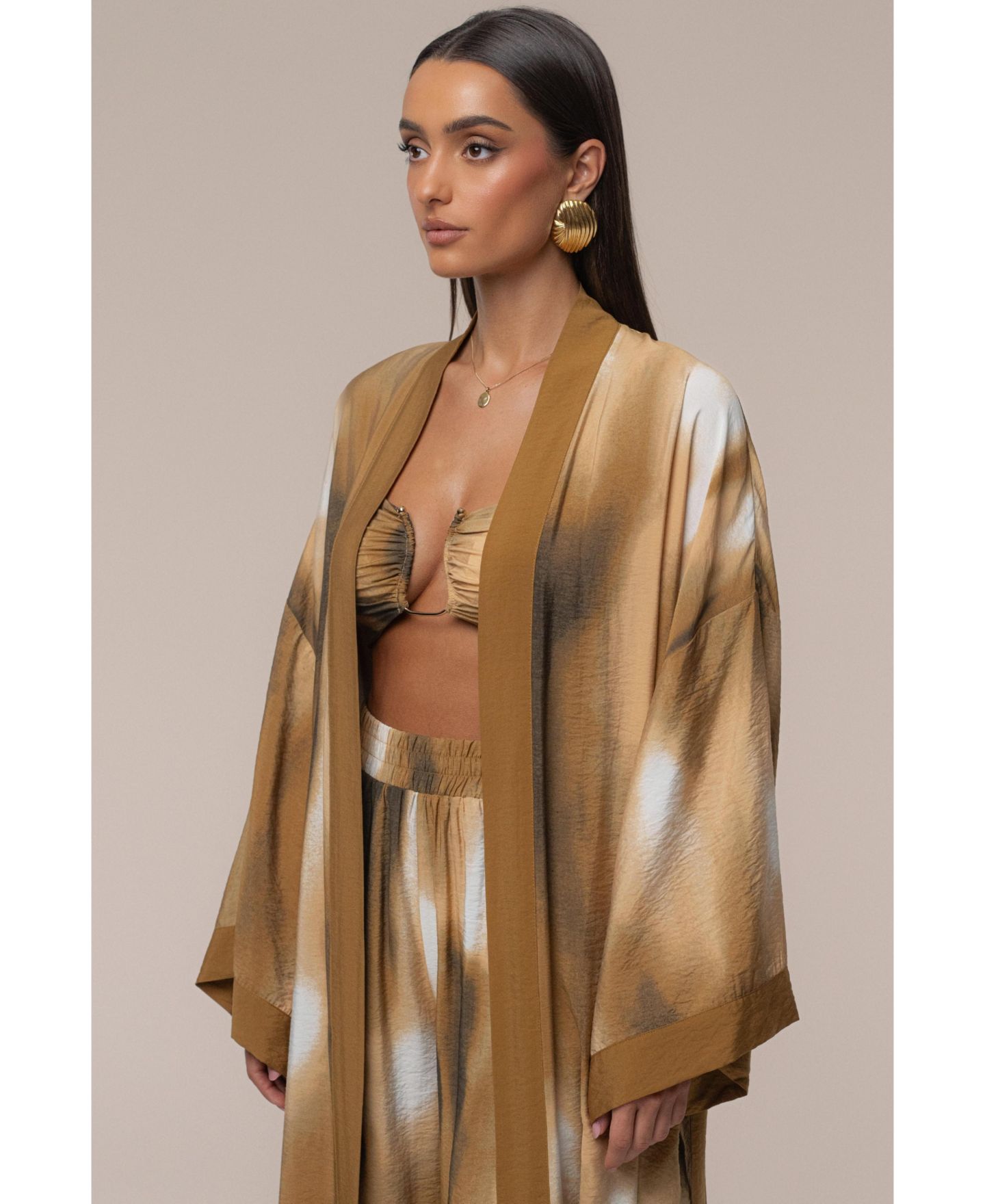 Женские куртки JLUXLABEL Desert Oasis Duster, цвет: Коричневый — фото 4