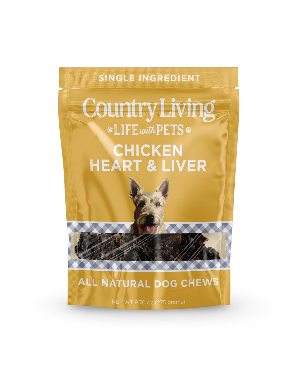 Country Living Dehydrated Chicken Hearts & Livers Dog Treats – 9oz Bag – 100% Natural