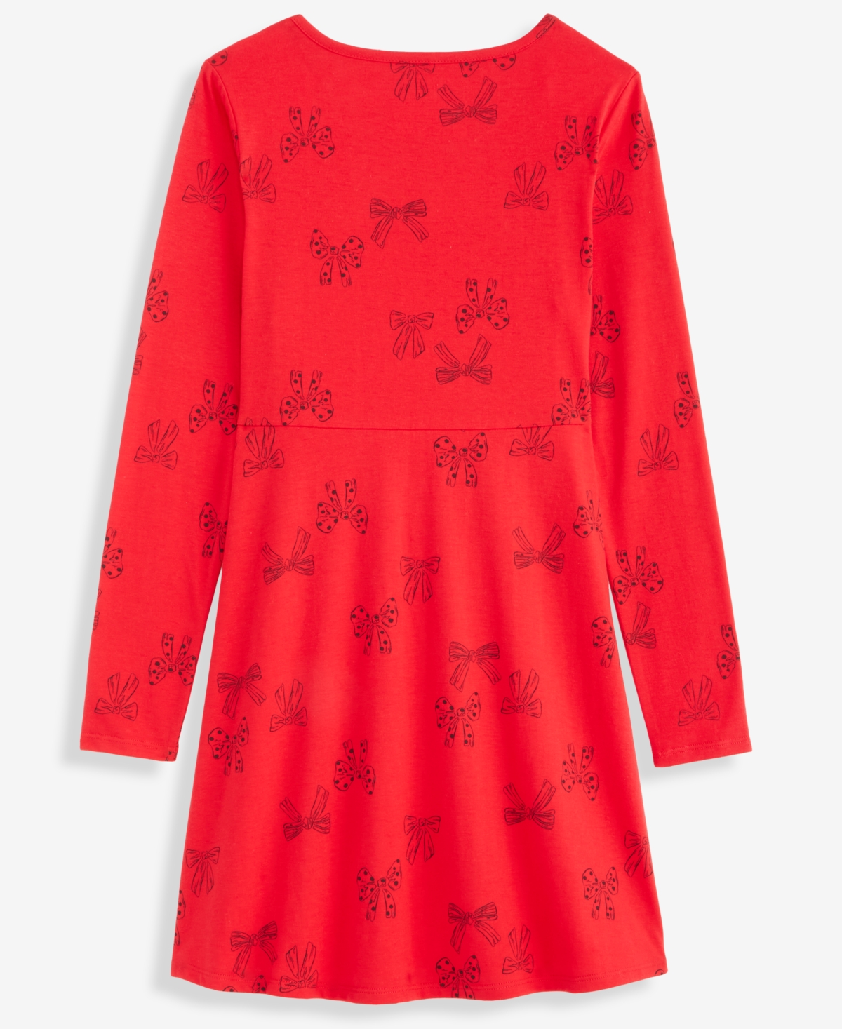 Epic Threads Girls 5-20 Bow Print Dress, Macy's Exclusive In Red