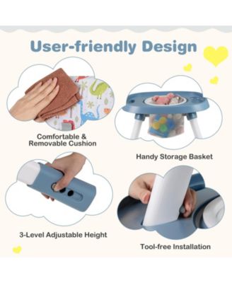 16-in-1 Baby High Chair w/ Activity Center Booster Seat Building Block Table