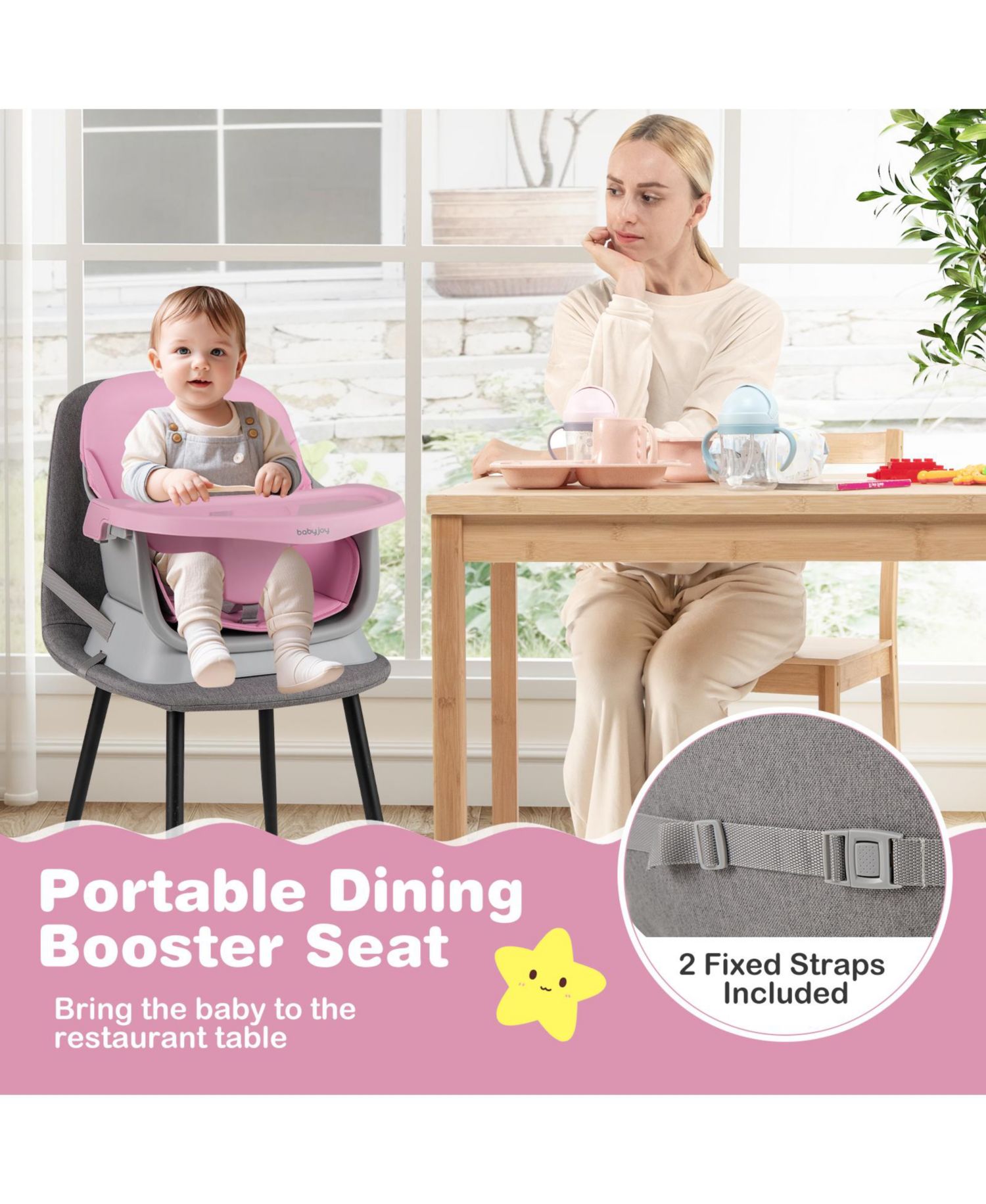16-in-1 Baby High Chair w/ Activity Center Booster Seat Building Block Table