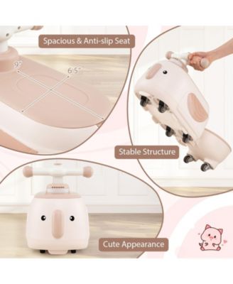 Toddler Ride on Toy with Trailer and Light Music