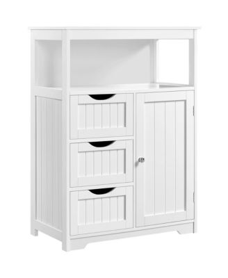 H Bathroom Floor Cabinet wirh 1 Door and 3 Drawers