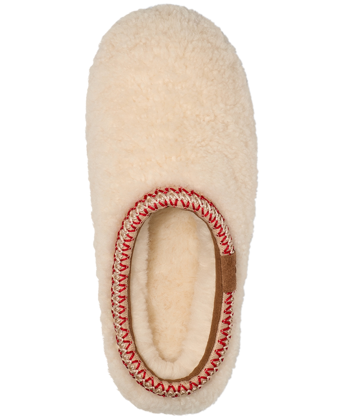 Ugg Tasman Maxi Curly Natural-coloured Slipper In Animal Print