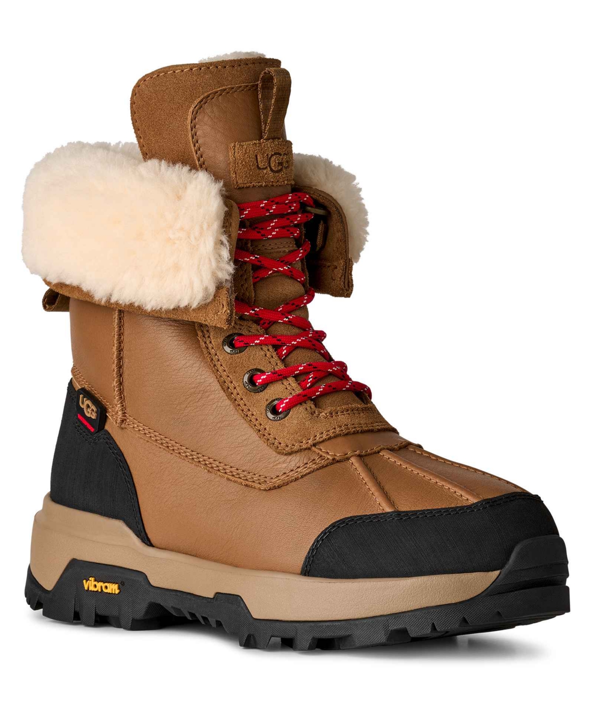 Ugg Round-toe Lace-up Boots In Brown
