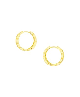 Cubic Zirconia Hinged Hoop Earrings
