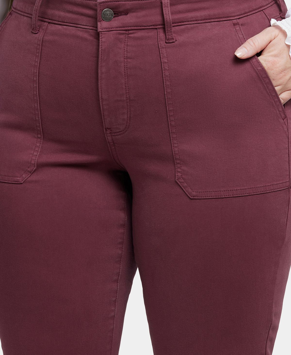 NYDJ Plus Size Marilyn Straight Leg Denim Jeans view 3 — MAYCSS fashion products