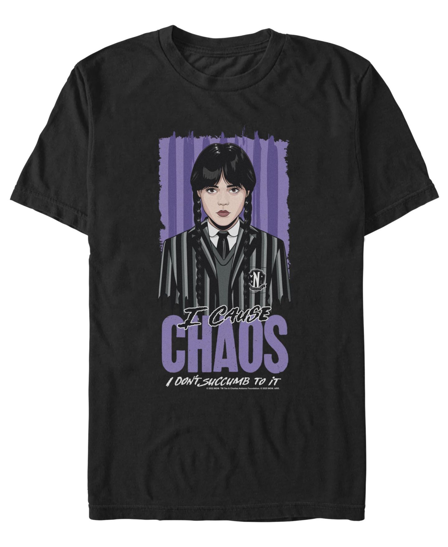 Мужская футболка Fifth Sun Wednesday Chaos Crewneck, цвет: Чёрный — фото 1