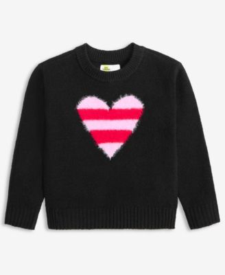 Epic Threads - Girls Toddler 2T-4T Fuzzy Heart Sweater