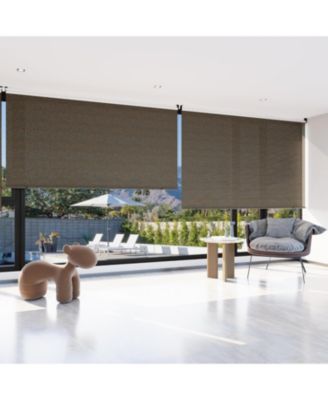Outdoor Roller Shade, 8'(W) x6'(H) Sun Shade Cover Canopy