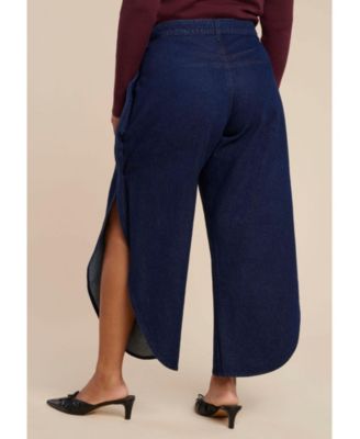 Women's Petal Shape Open Side Jean