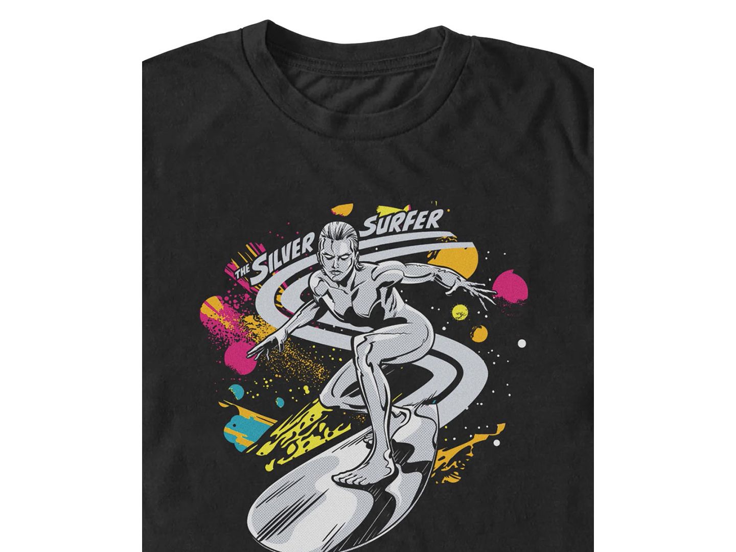 Мужская футболка Fifth Sun Fantastic 4 First Steps Cosmic Silver Surfer, цвет: Чёрный — фото 3