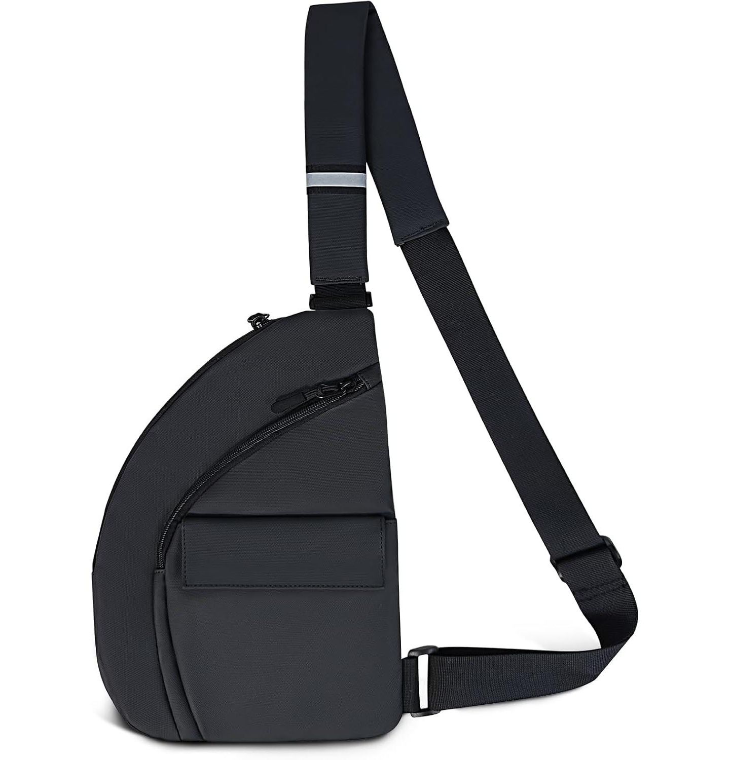 Мужская сумка Urbanmax Anti Theft Travel, Crossbody Bags Chest Sling Bag Purses for Women Men Black Right — фото 1