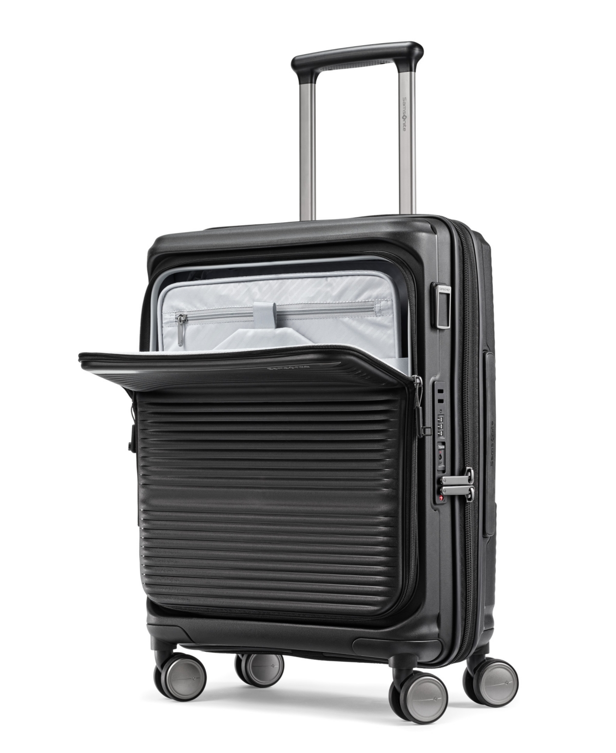 Samsonite Paralux Expandable Large Spinner Suitcase In Black
