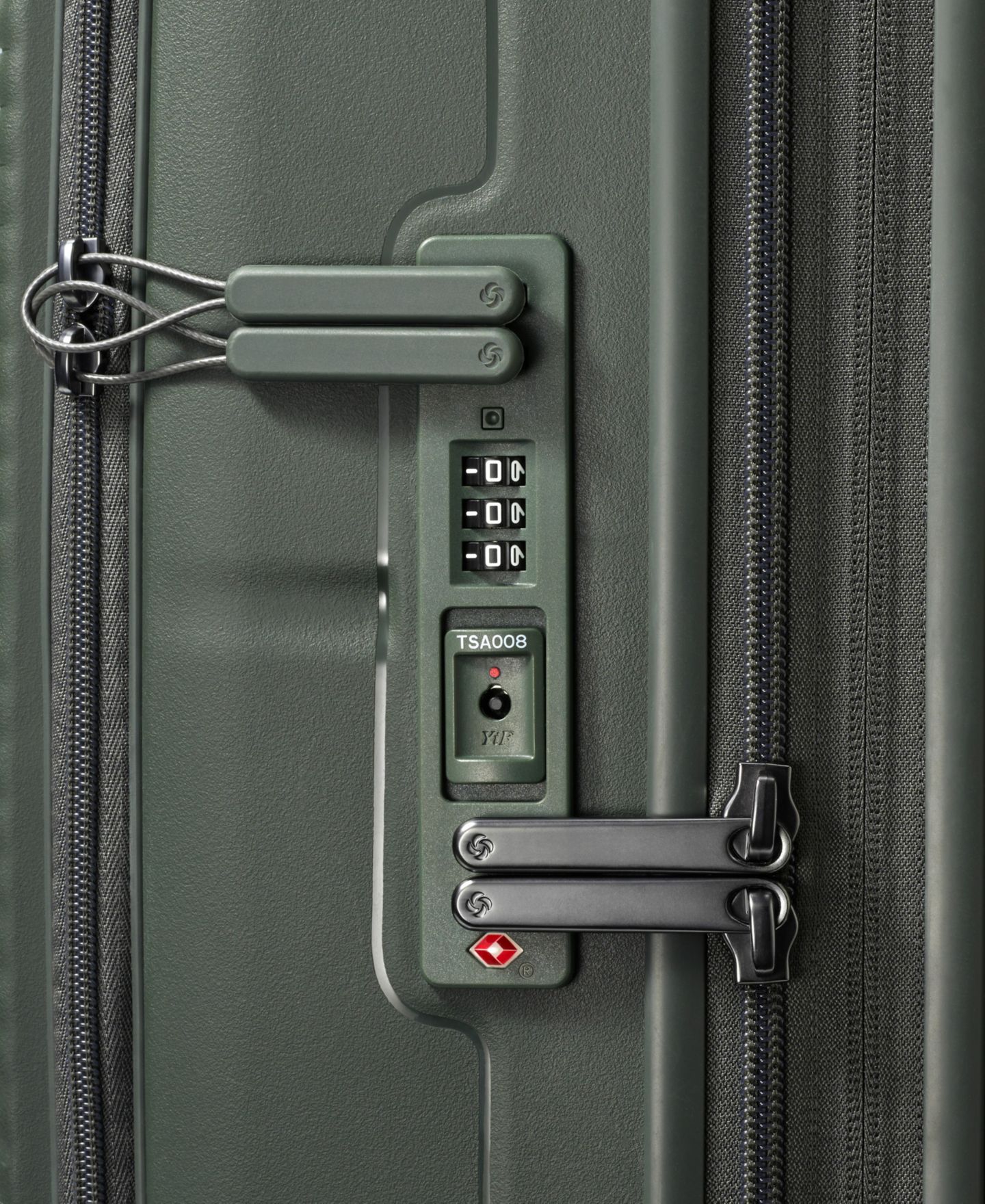 Чемодан Samsonite Paralux Global 22" Hardside Carry-On Spinner Luggage, цвет: Оливковый — фото 9