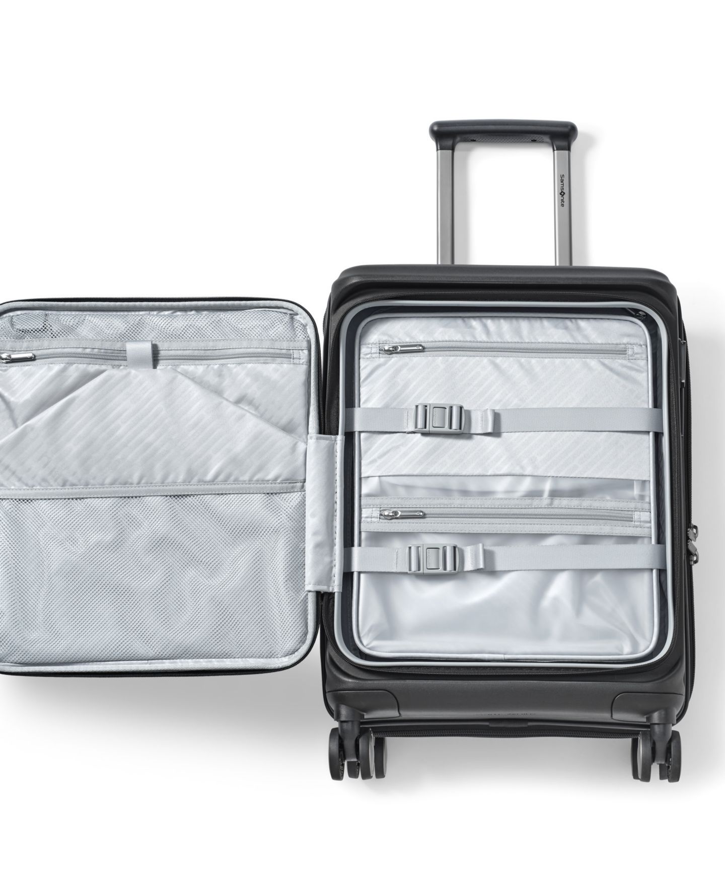 Чемодан Samsonite Paralux Domestic 23" Hardside Carry-On Spinner Luggage, цвет: Чёрный — фото 13