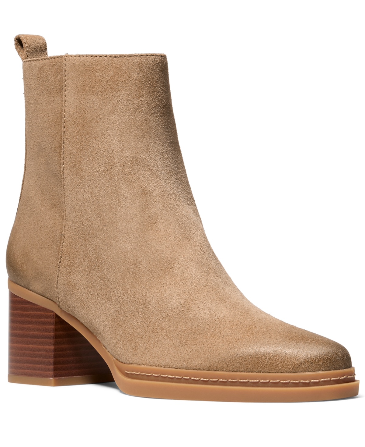 Michael Kors Women's Lex Stacked Heel Booties In Brown