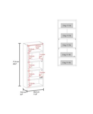 Sayre Medicine Cabinet with Mirror, 1 Door and 5 Storage Shelves