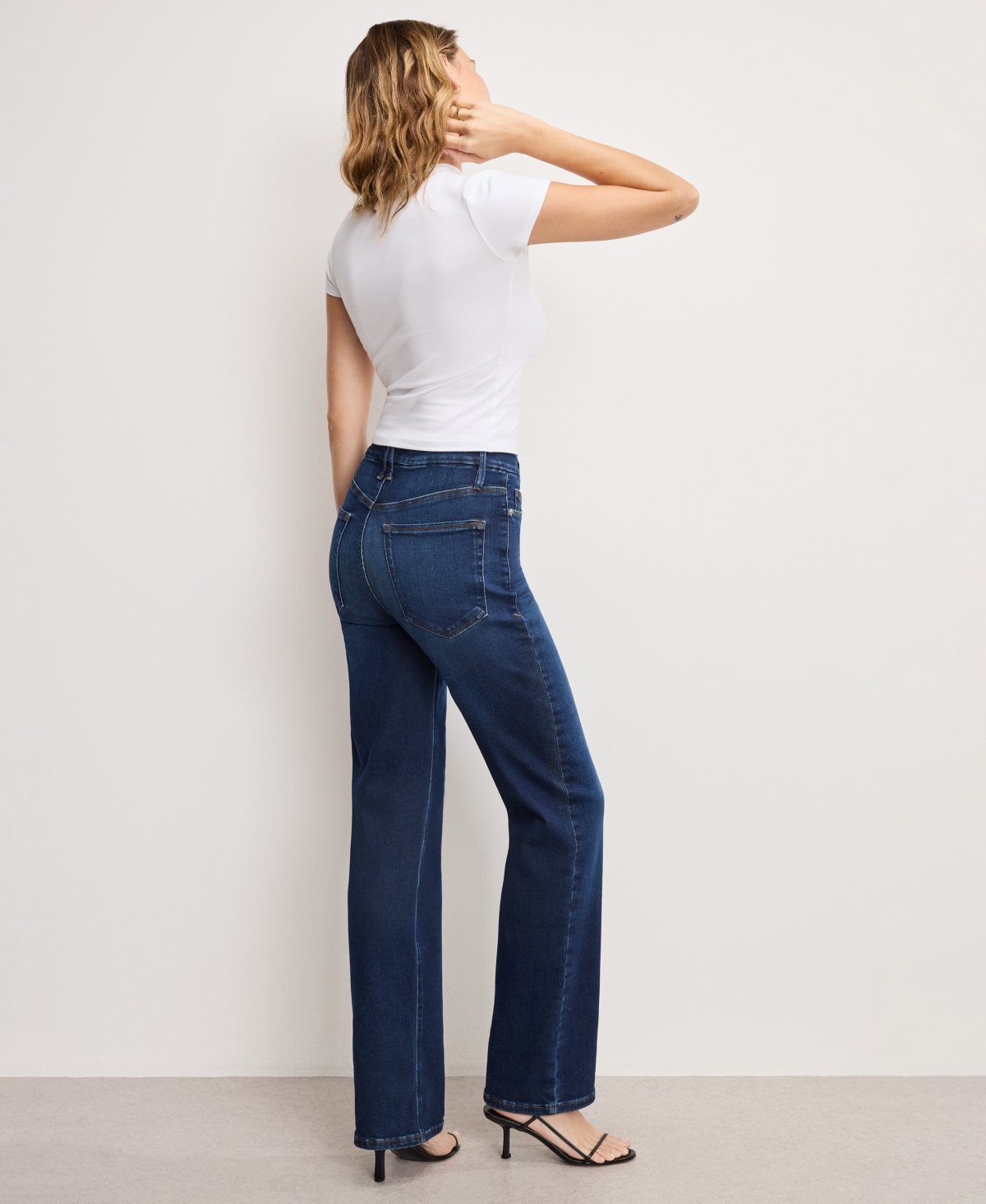 Good American Women's Straight-fit Jeans In Blue