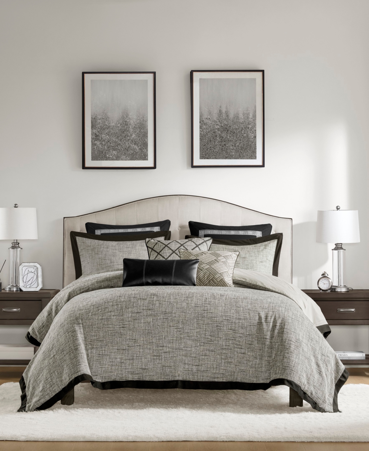 Madison Park Signature Reed Jacquard 9-pc. Comforter Set, King In Gray