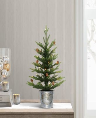 Puleo 2FT Pre-Lit Table Top Artificial Christmas Tree