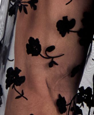 Trendy Plus Size Sheer-Sleeve Mock Neck Top