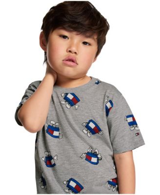 Toddler and Little Boys' Mascot Allover Printed T-Shirt