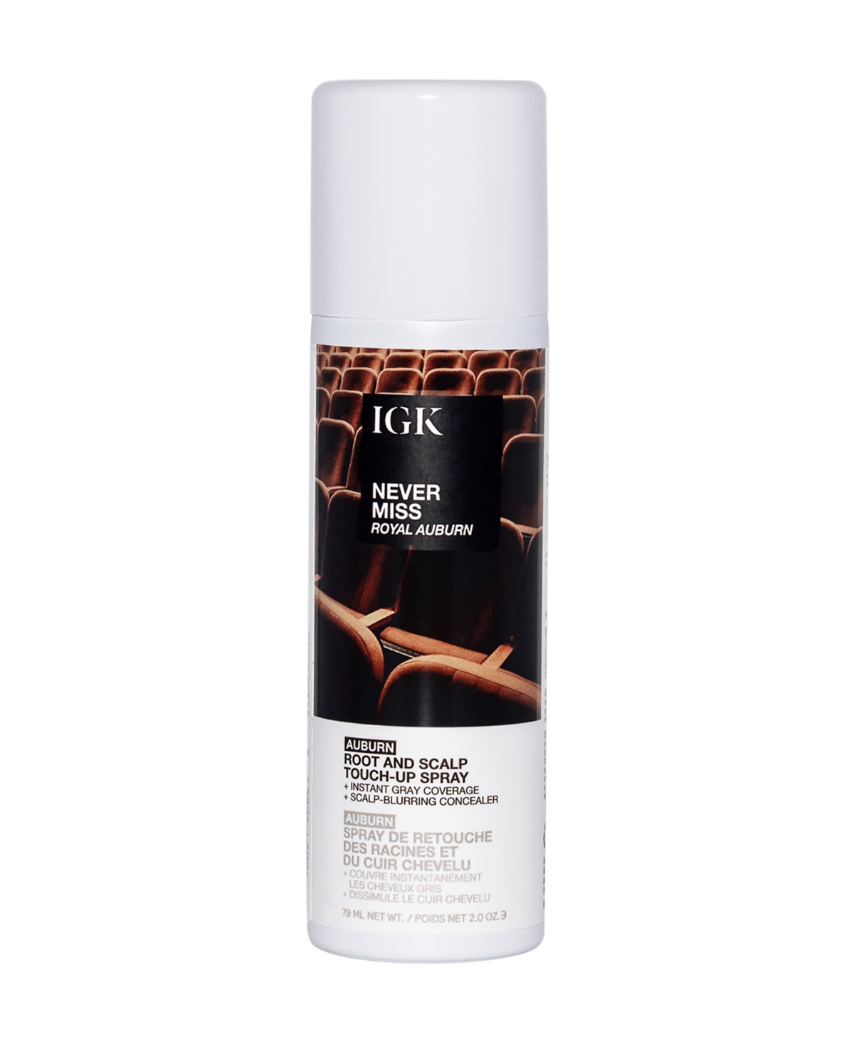 Igk Hair Never Miss Root And Scalp Royal Auburn Touch-up Spray In Brown