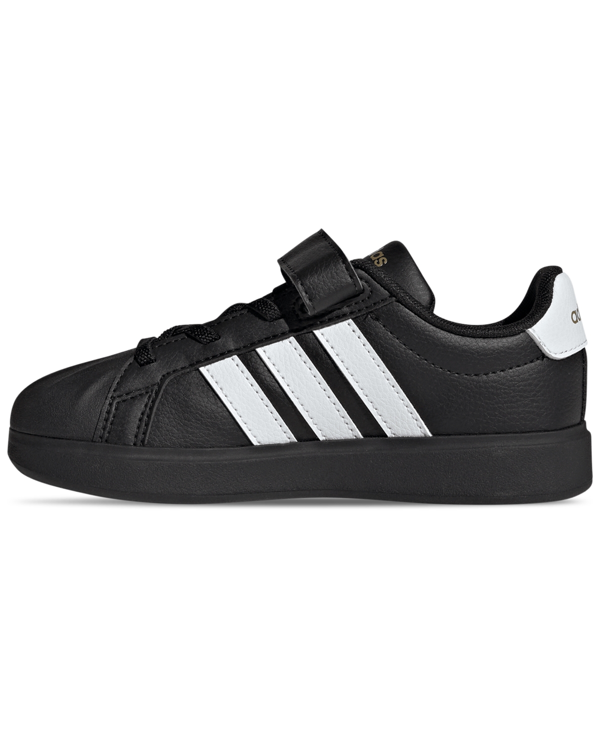 Adidas Originals Little Kids Street Talk Elastic Lace Stay-put Closure Casual Sneakers From Finish Line In Black