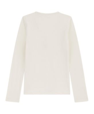 Girls' 7-16 Mini Me Style Stretch Rib Long Sleeve T-Shirt